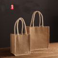 Wholesale vintage breathable no smell jute tote bag